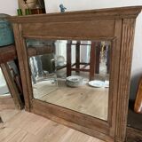 Wooded beveled mirror 85x97cm