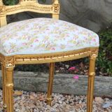 Golden wooden chair