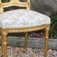 Golden wooden chair