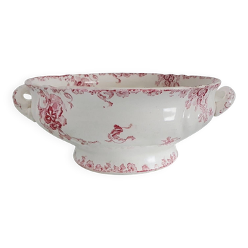 Large salad bowl, Longwy Enamels, Beauvais model - 1930s