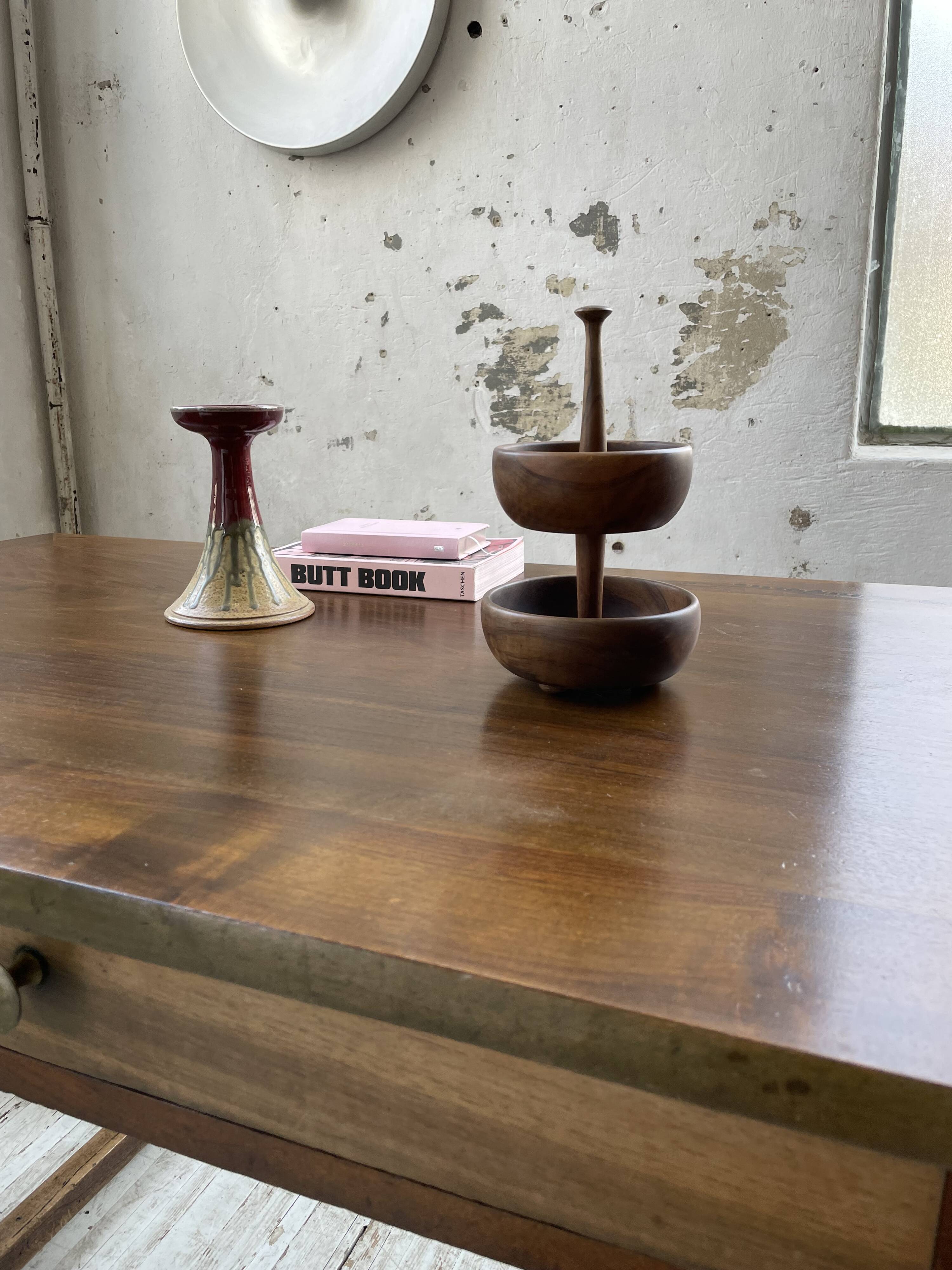 Wooden cocktail dish