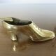 70s brass shoe ashtray