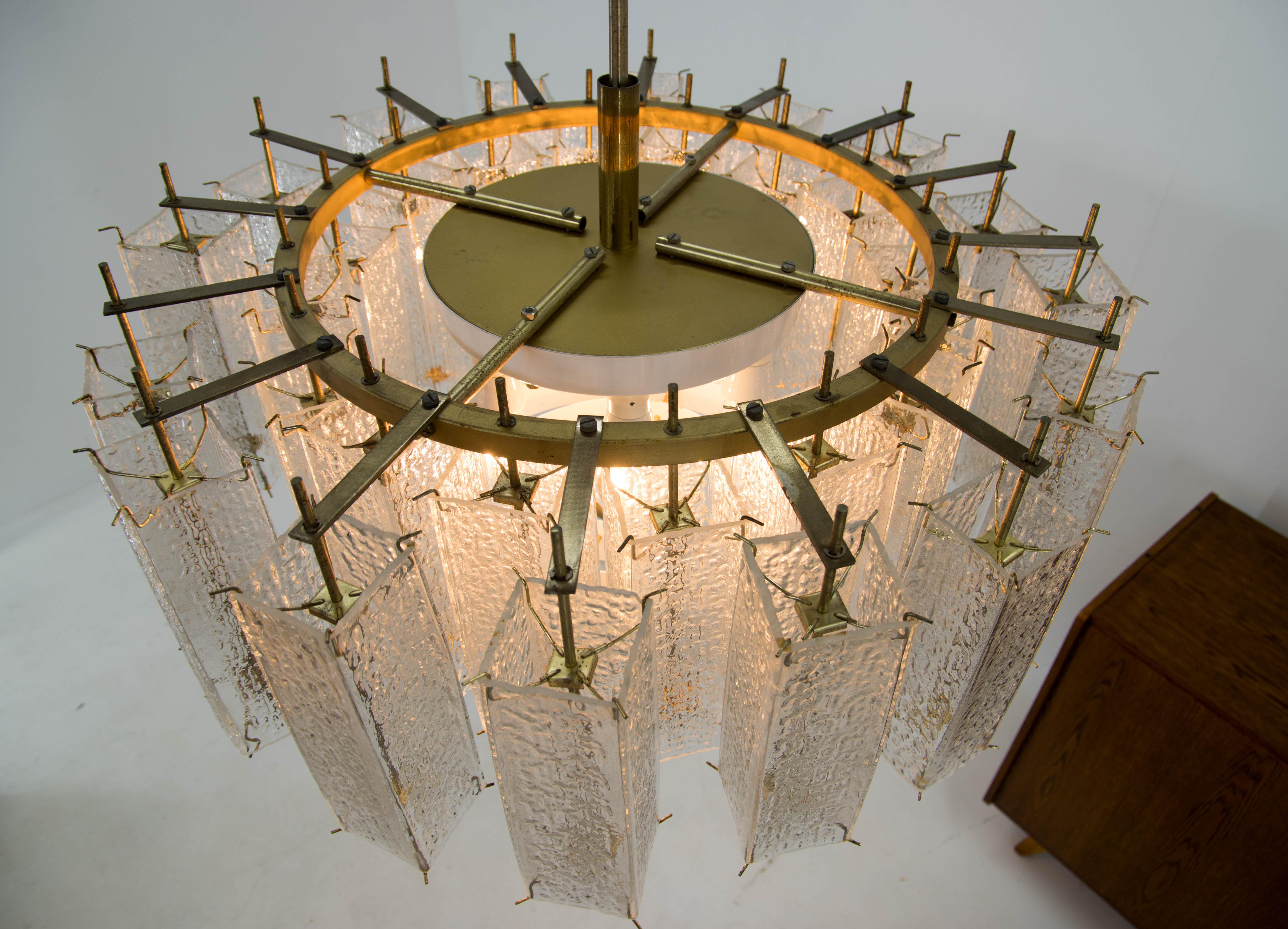 Chandelier by Kamenicky Senov, 1960s, Three Items Available