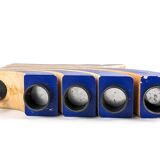 7-branched wooden candelabra | Klein Blue | Scandinavian design