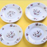 Set of 4 Sarreguemines dessert plates