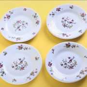 Set of 4 Sarreguemines dessert plates