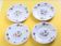 Set of 4 Sarreguemines dessert plates