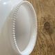 Pair of vintage white glass pendant lamp in the shape of a vintage globe