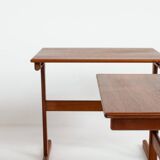 Ensemble de tables gigognes à carreaux émaillés (Danemark, années 1950).