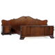 Hand carved Burr Walnut Bedroom Set with big Lion claw / paw feet, 19th century