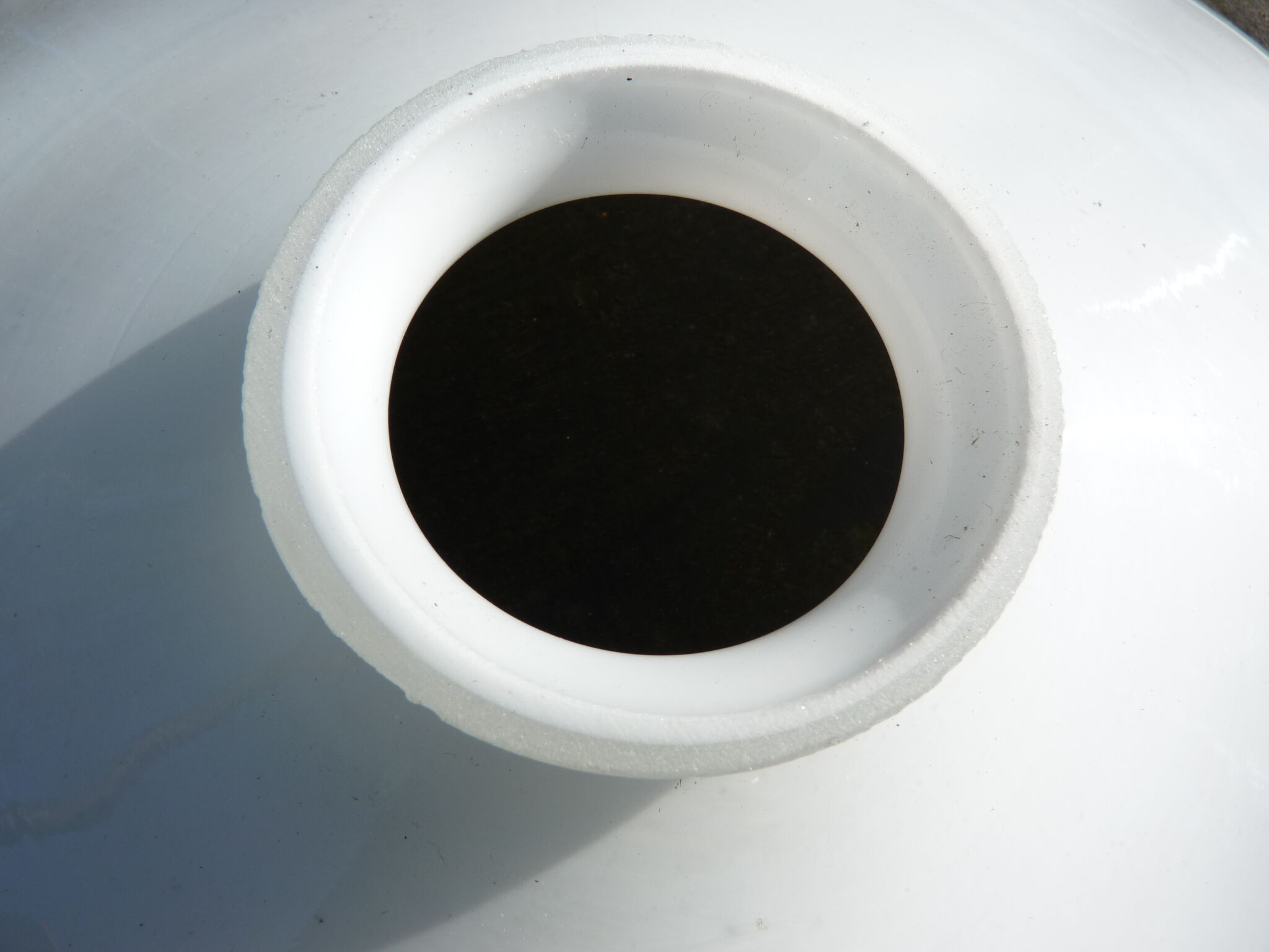 Abat-jour, white opaline at the beginning of the 20th century