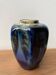 Art Deco vase flamed stoneware blue camaieu