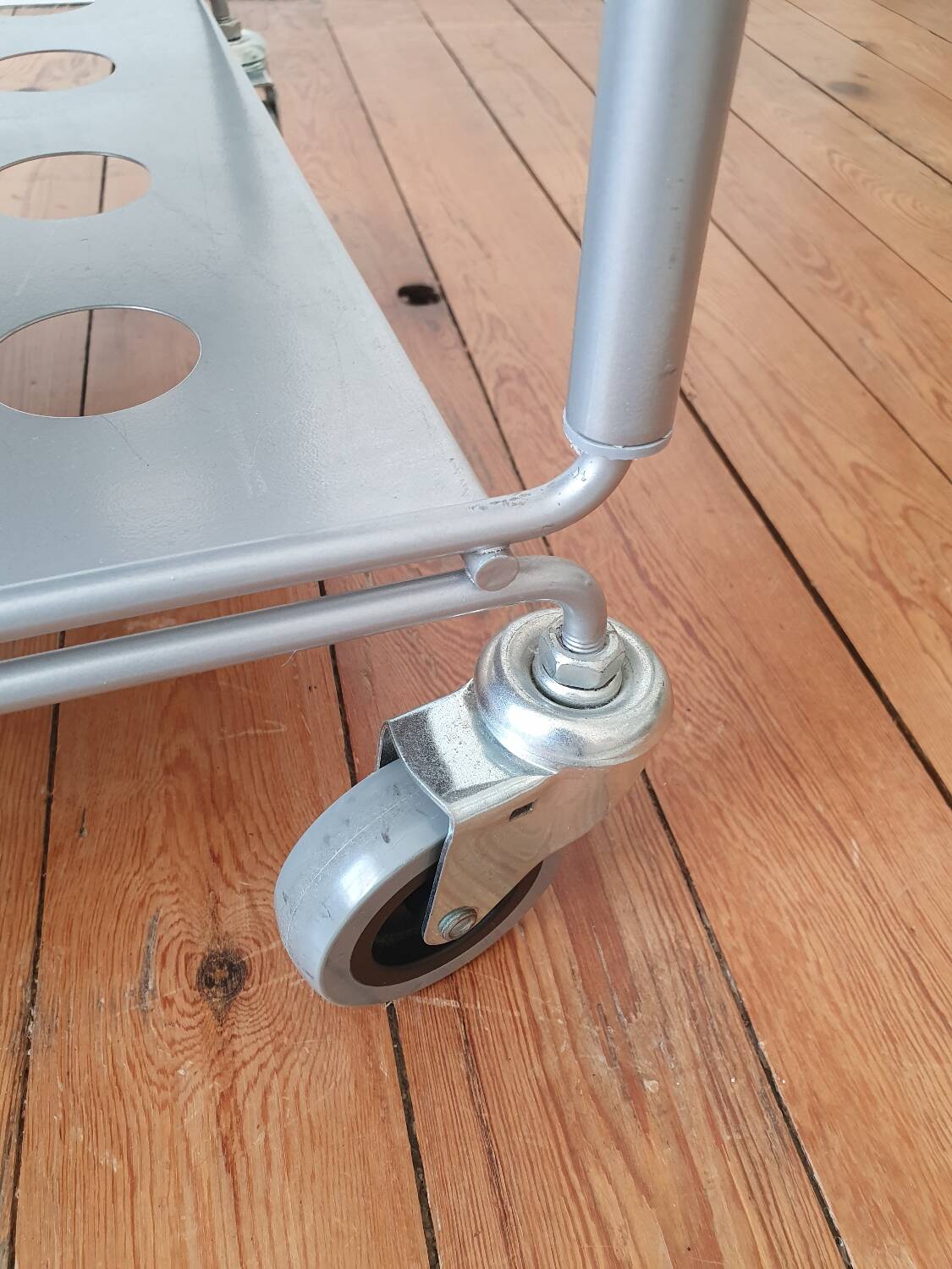 Niels Gammelgaard vintage metal trolley, rolling cart