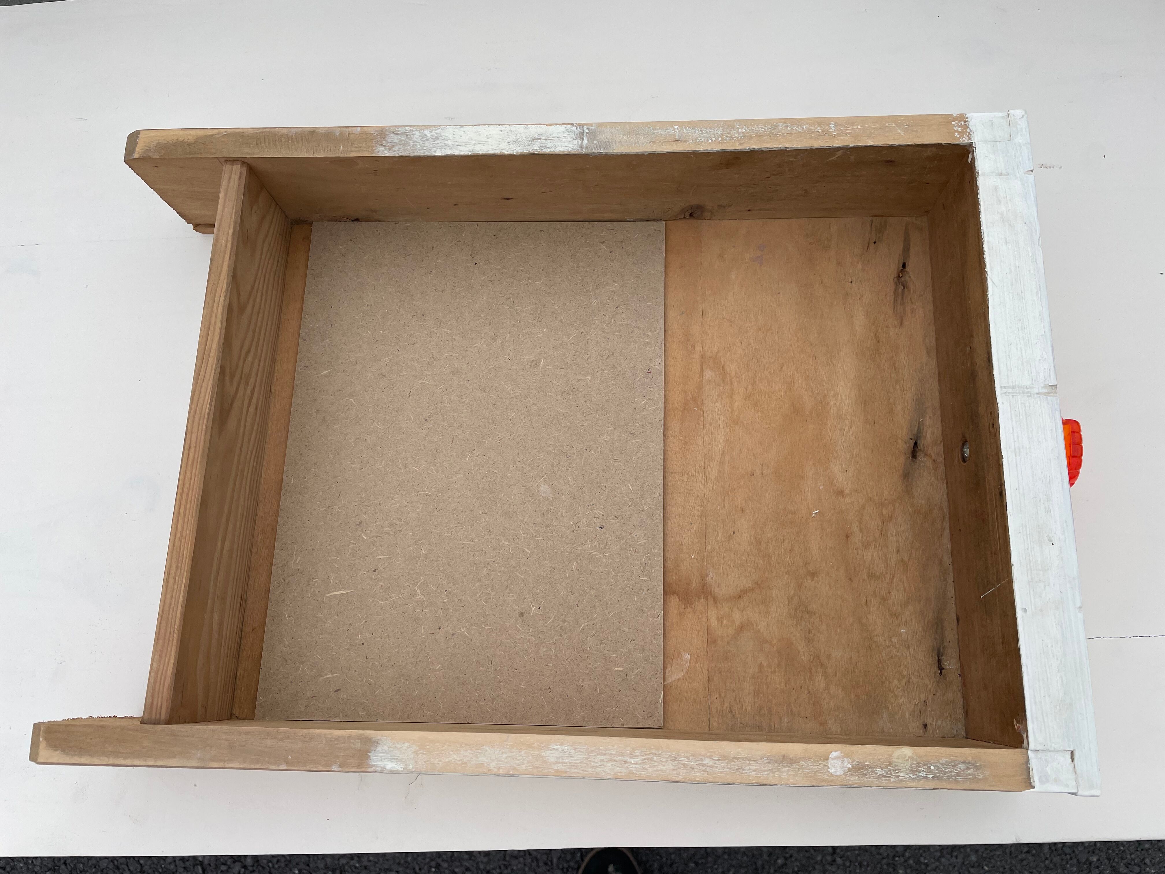 Moulded white sideboard