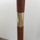 Floor lamp in exotic wood and brass