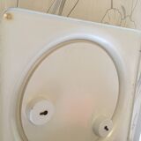 Space age mirror and its 2 luminous side lights