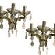 Vintage Crystal and Murano Glass Sconces, 1960s, Set of 2