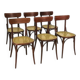 Set of 6 dining chairs, Thonet style, 1960s, Czechoslovakia