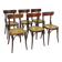 Set of 6 dining chairs, Thonet style, 1960s, Czechoslovakia