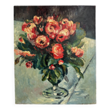 Painting signed "Bouquet of roses", early 20th century