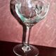 Set of 6 vintage walking glasses in engraved blown glass - aperitif rum bistrot 10cm