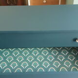 Blue vintage dresser