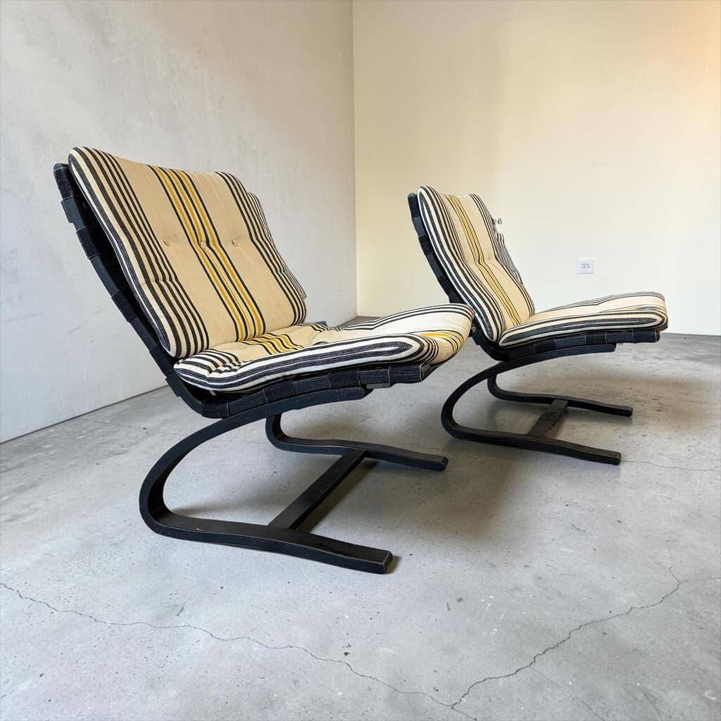 Vintage wooden armchair / single seat Ingmar Relling for Westnofa