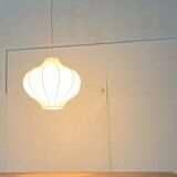 Modern mid-century Cocoon pendant lamp by Friedel Wauer for Goldkant Leuchten, 1960s.