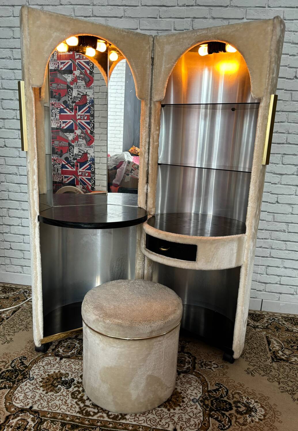 Coiffeuse vintage Roche Bobois- Années 70
