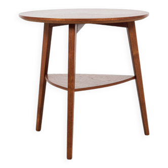 Table d'appoint ronde danoise en teck par Holger Georg Jensen pour Kubus 1960