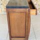 Art Deco bedside table in walnut, black marble top, circa 1920.