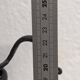 Vintage brutalist wrought iron candlestick