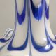 Blue & White Murano Glass Bell Pendant Ascribable to Mazzega, Italy, 1970s