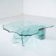 Shell coffee table by Danny Lane for Fiam, glass, 1980s.