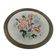 Art Nouveau tray, silver-plated brass, white porcelain, Austria, early 20th century