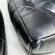 ‘80s vintage leather Kashima 1-seater + ottoman by Michel Ducaroy for Ligne Roset
