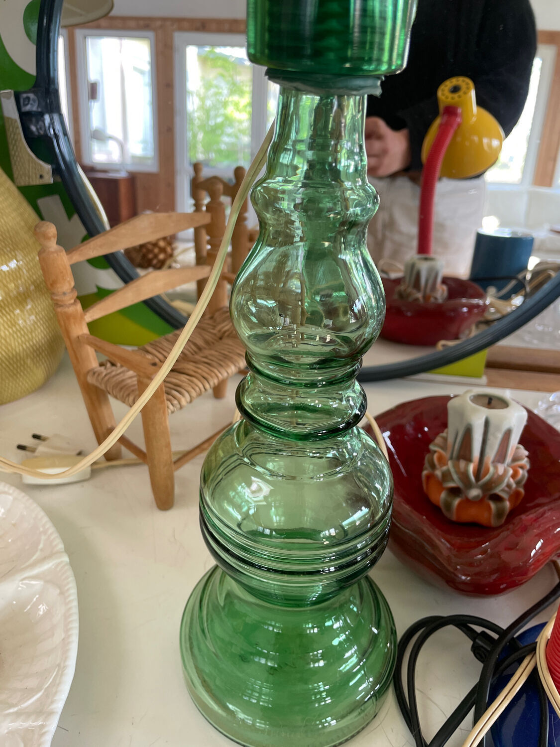 Spectacular Italian glass lamp