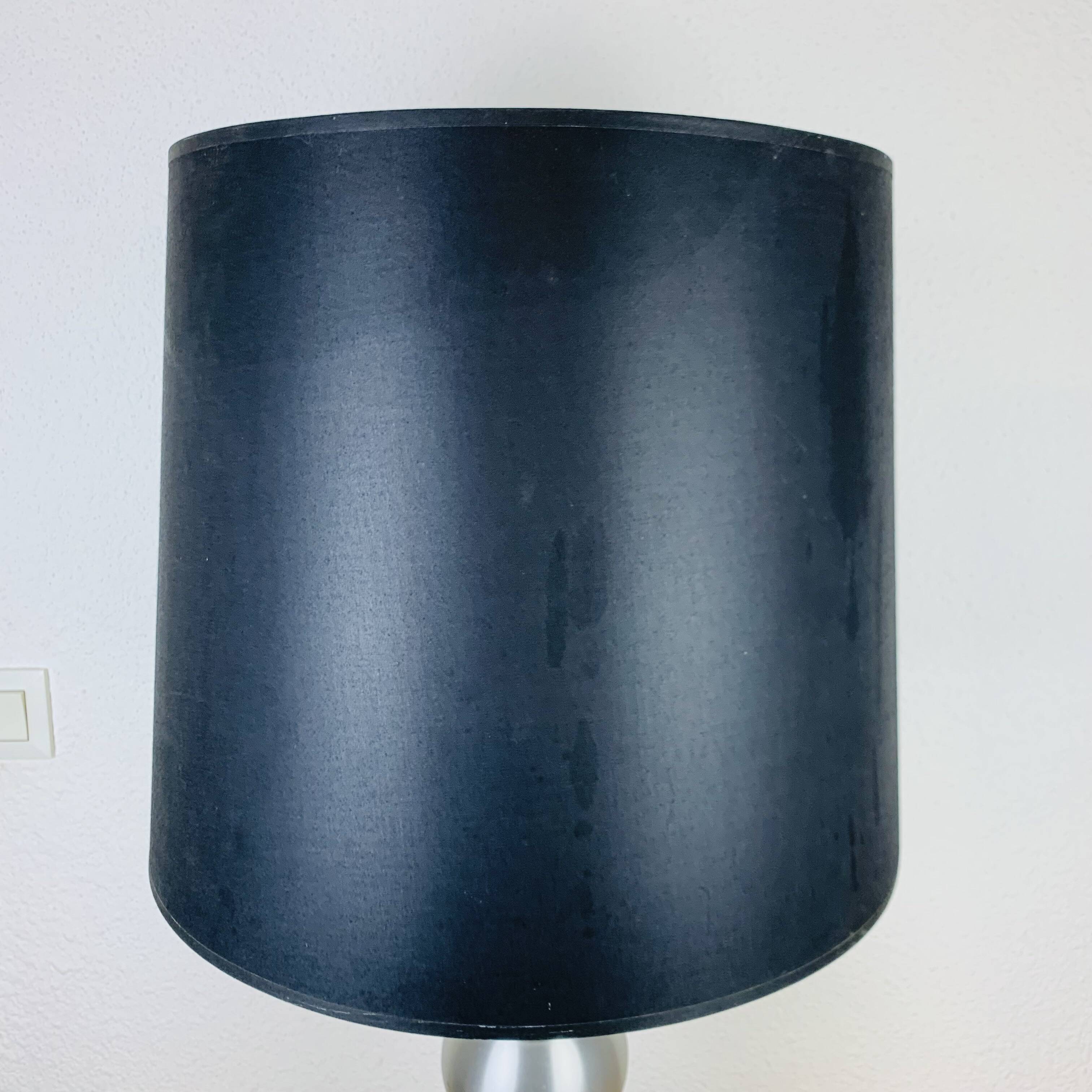 Brushed aluminum lamp from the 70s