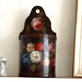 Old painted wooden box