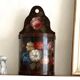 Old painted wooden box