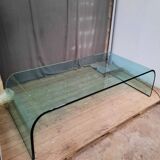 Large glass coffee table
