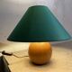 Lampe boule en bois années 80
