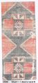 3x6 Handmade Turkish Red Vintage Rug, 81x185Cm