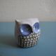 small vintage ceramic owl sculpture