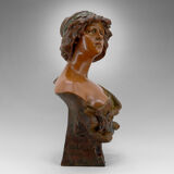 Terracotta bust of Judith by Ricardo Aurilli, circa 1900-1910
