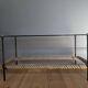 50s metal and rope coffee table