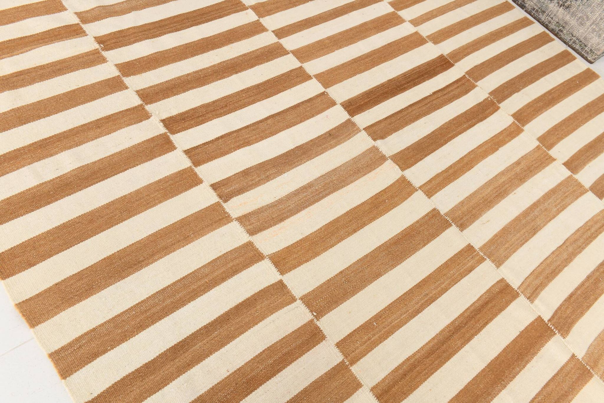 8x10 Beige & Bronze Contemporary Kilim Rug, 229x311Cm SK 35061
