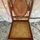 Set of 4 Antique Louis XVI Style Chairs Wood + Caning 19th Century Vintage
