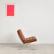 Barcelona chair in leather by Mies van der Rohe, Knoll International