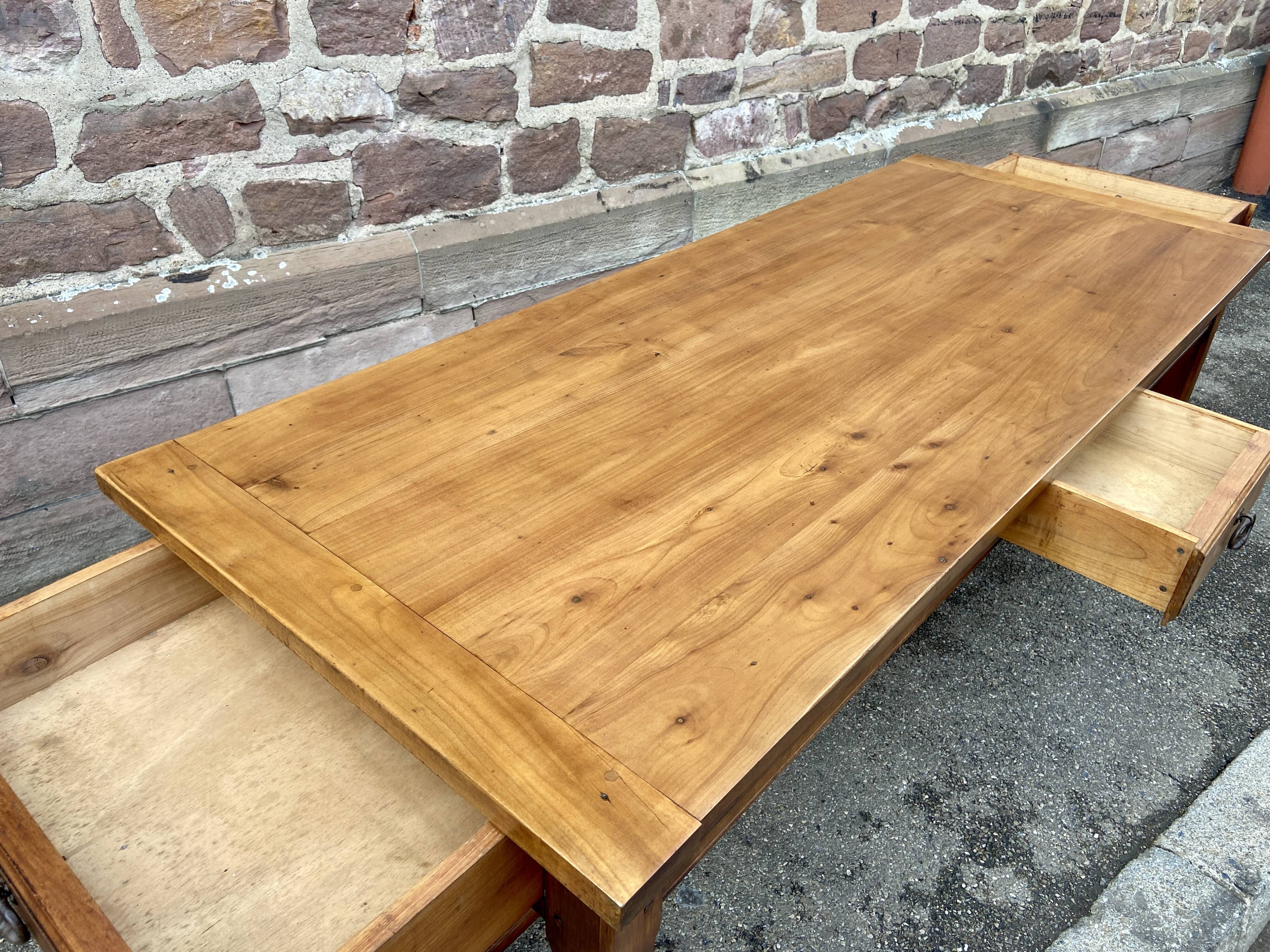 Cherry farmhouse table